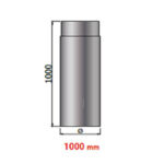 Καμινάδα Σόμπας μαύρη Φ120 x 1000 mm
